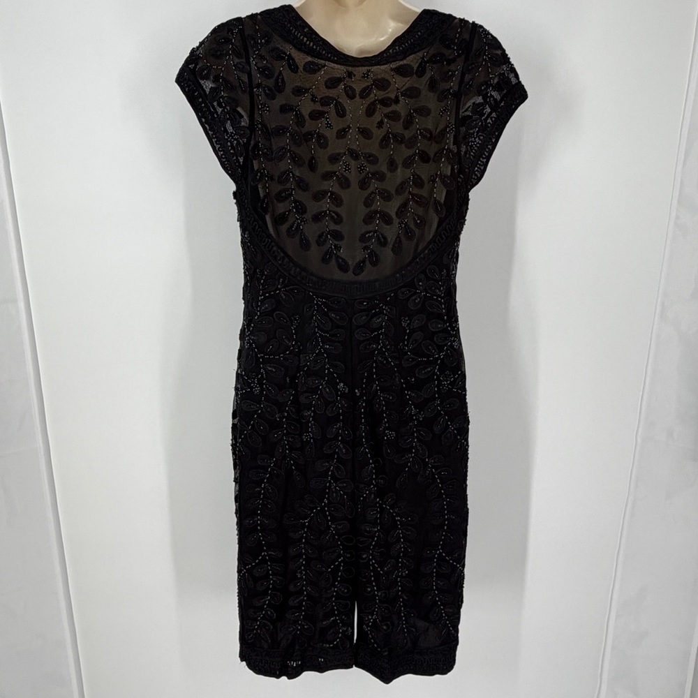 Sue Wong Nocturne Beaded Sheath Dress 12 Cocktail Evening Rehearsal Dinner - Picture 6 of 16